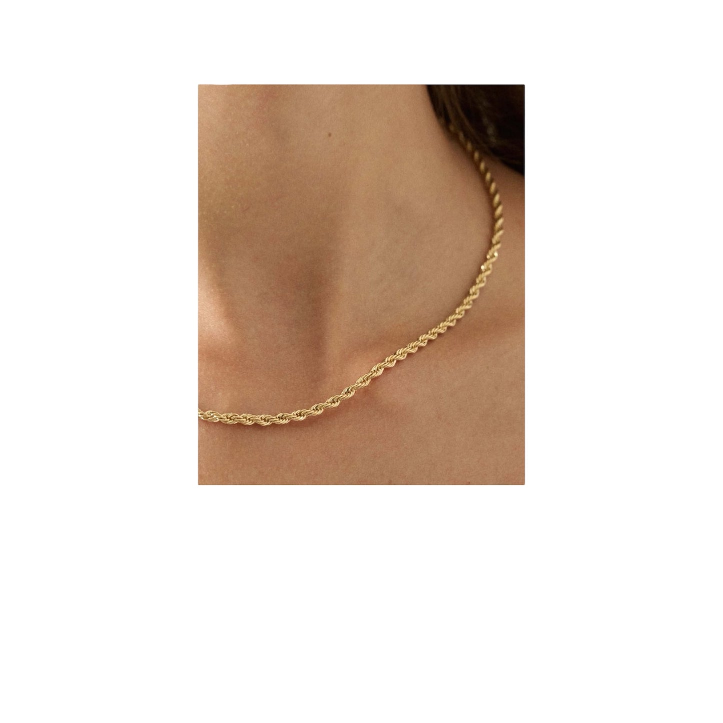 Twist rope necklace