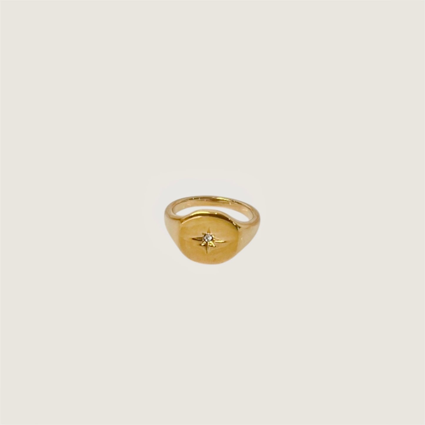 Starburst signet ring