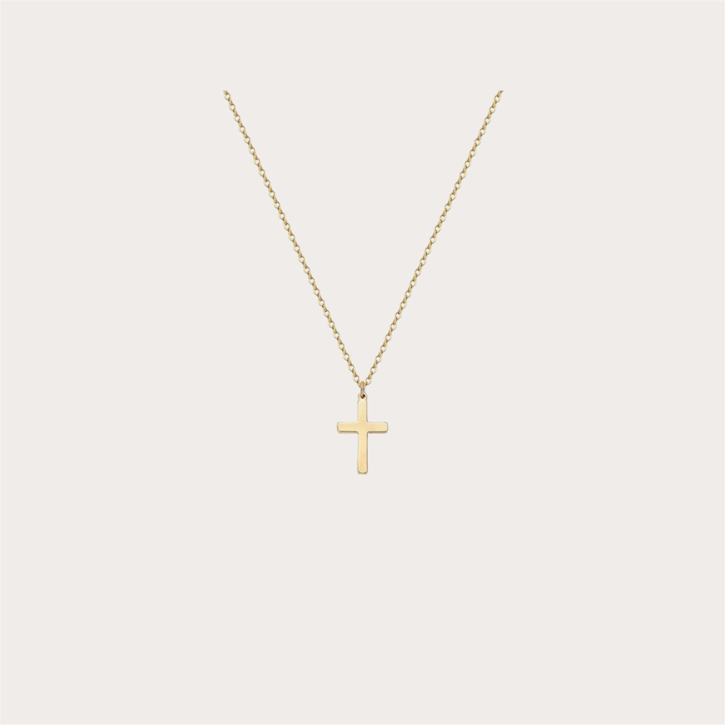 Classic cross necklace