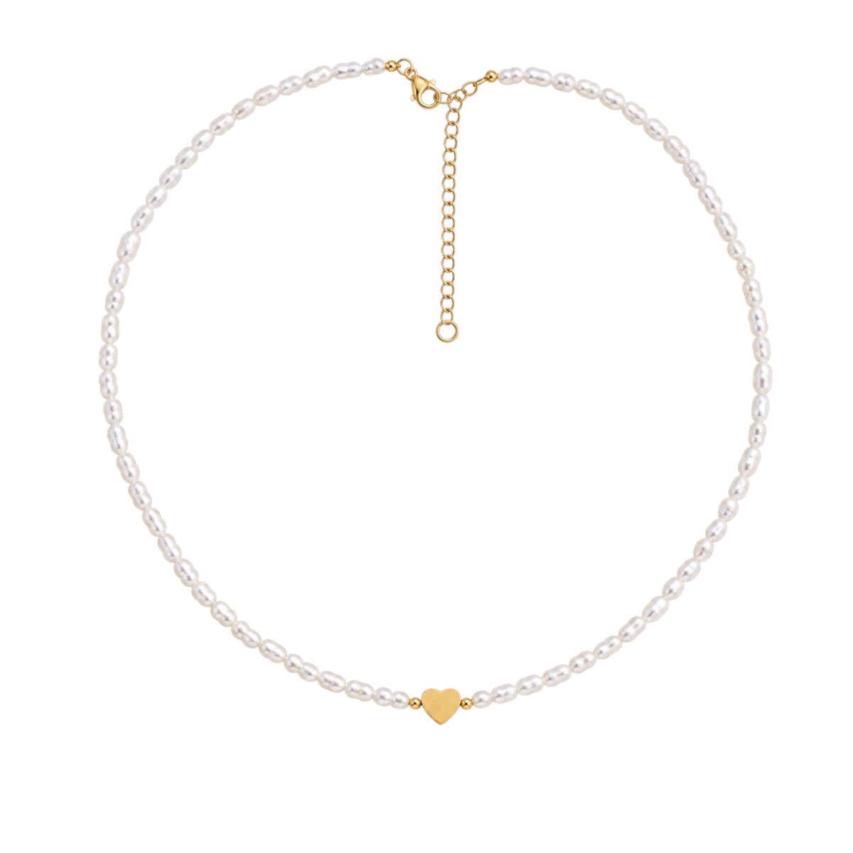 Pearl heart necklace
