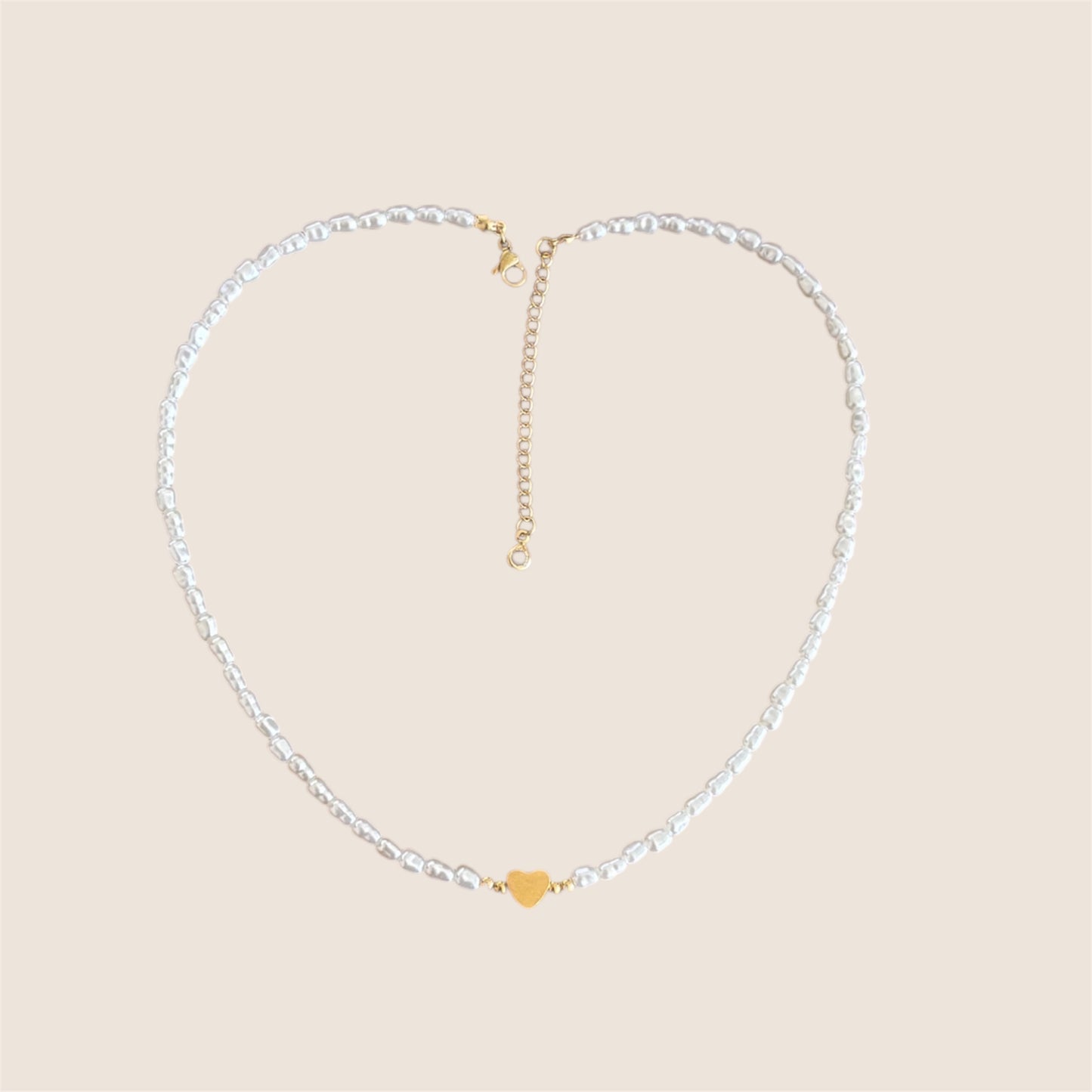 Pearl heart necklace