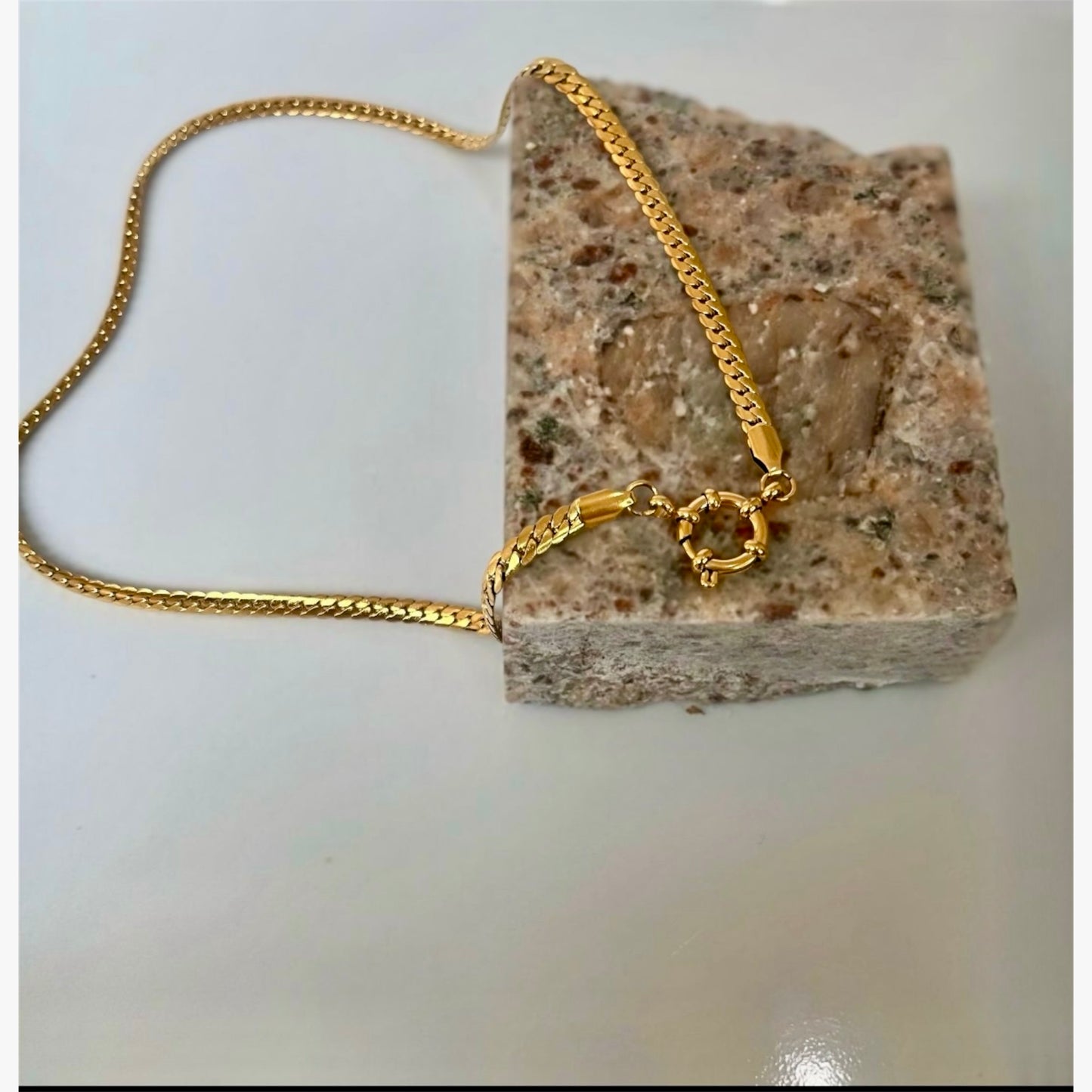 Fob braided necklace