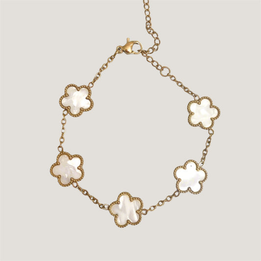 White flower bracelet