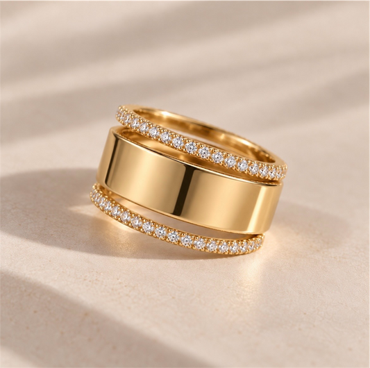 Luxe trinity ring