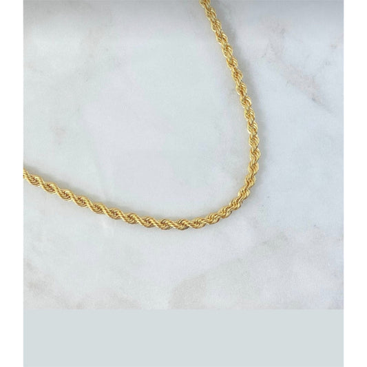 Twist rope necklace