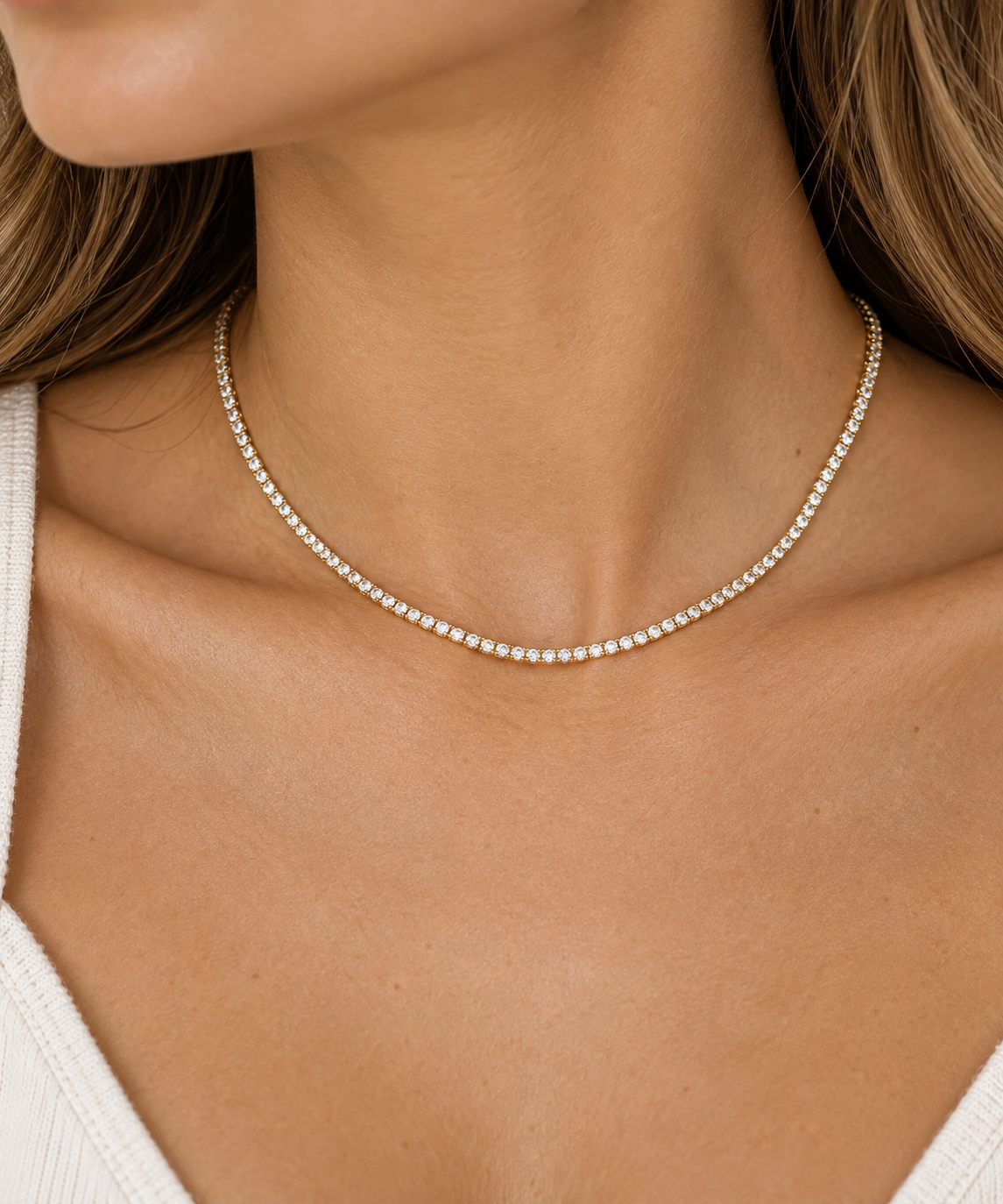 Tennis necklace