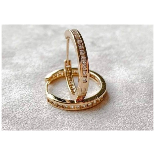 Gold plated Diamante sleeper