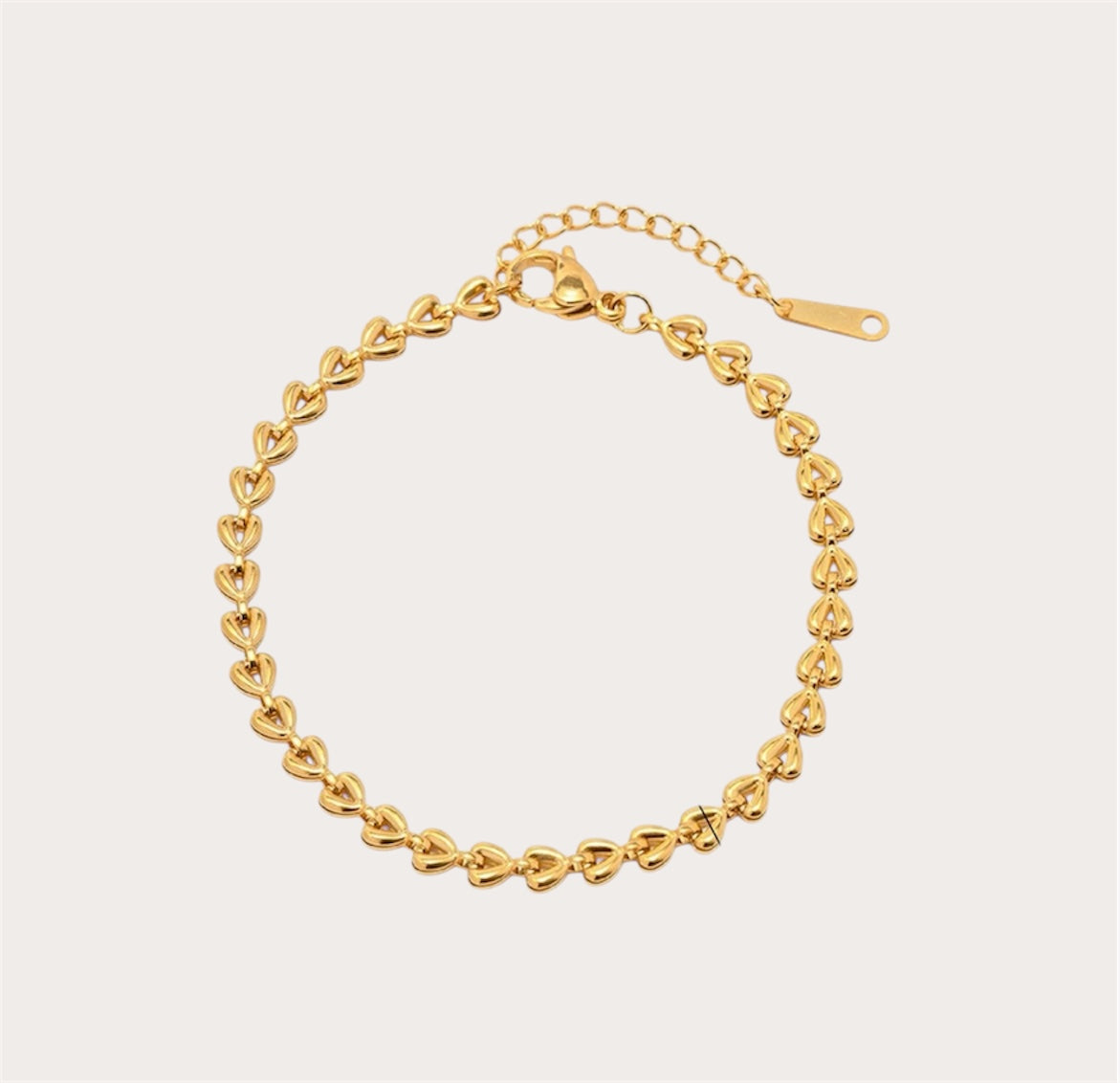 Dainty Heartstring bracelet