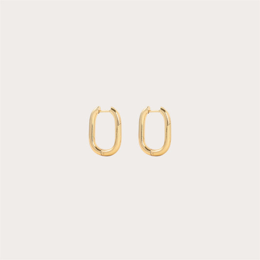 Oval earring