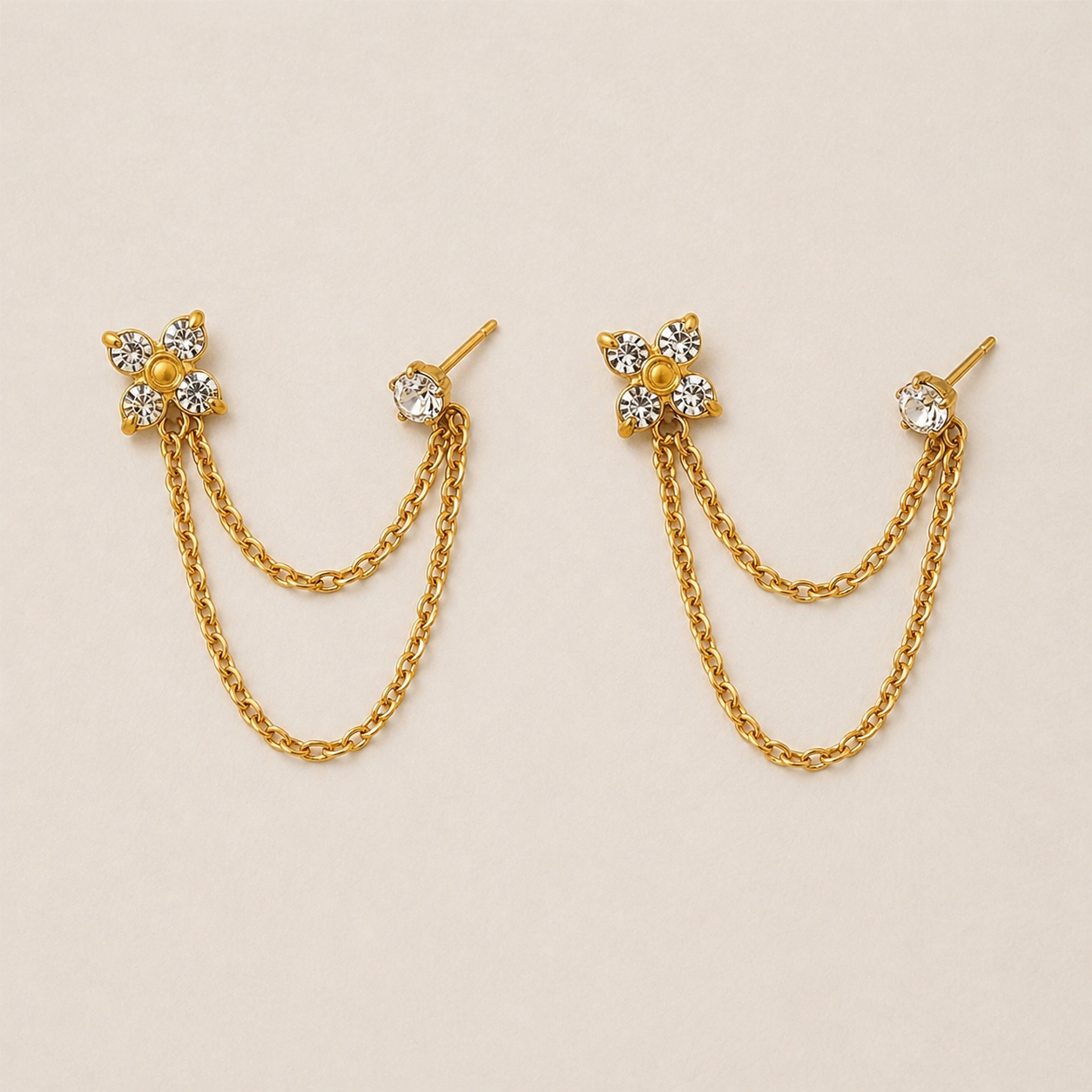 Daisy chain earring