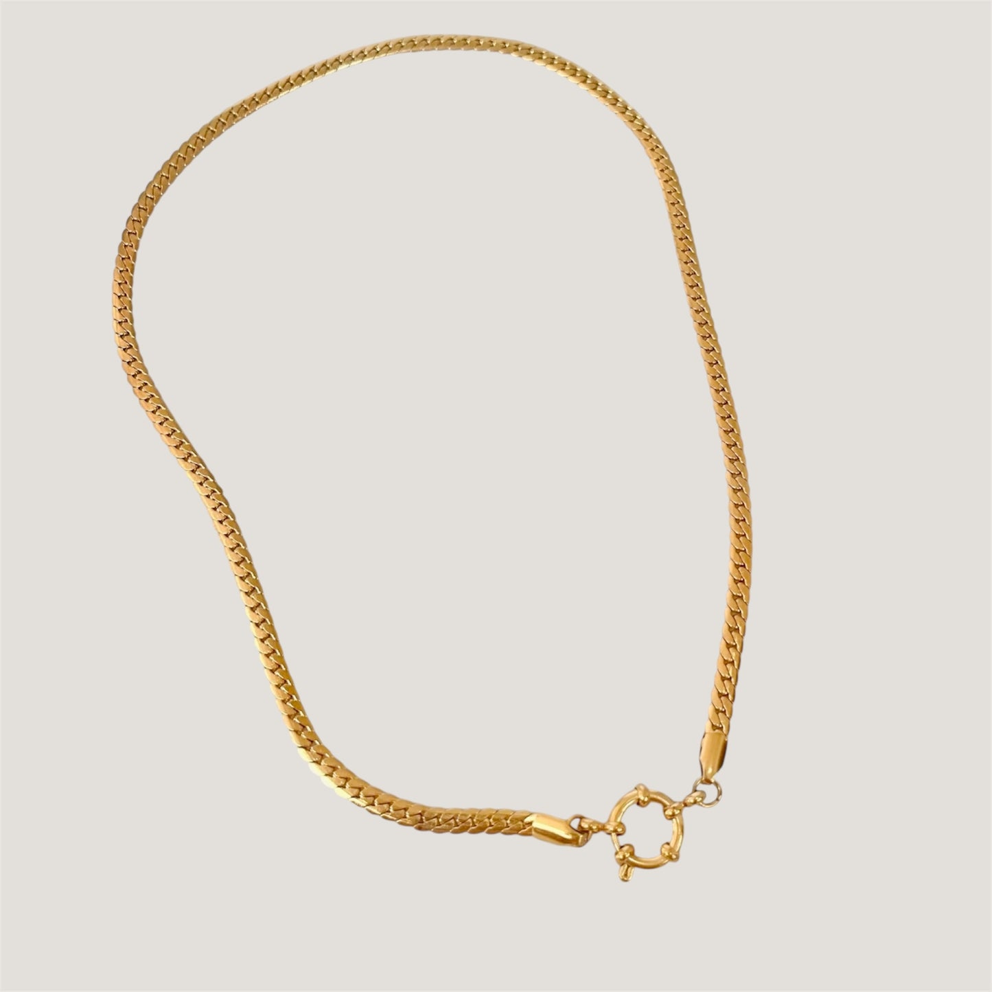 Fob braided necklace