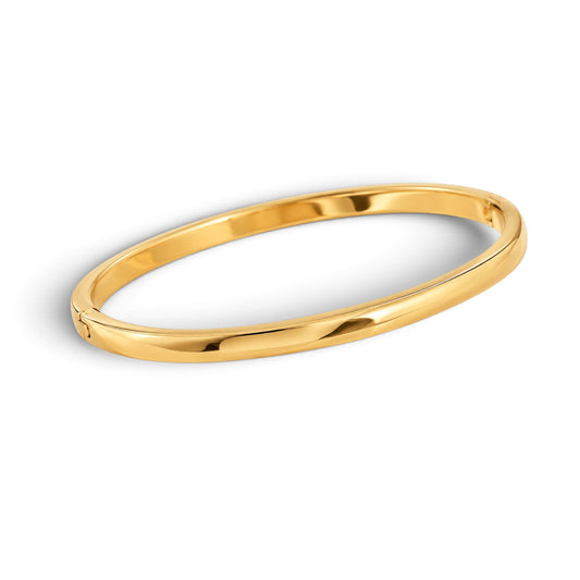 Gold cuff bangle