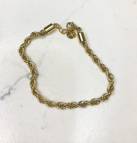 Twisted rope bracelet