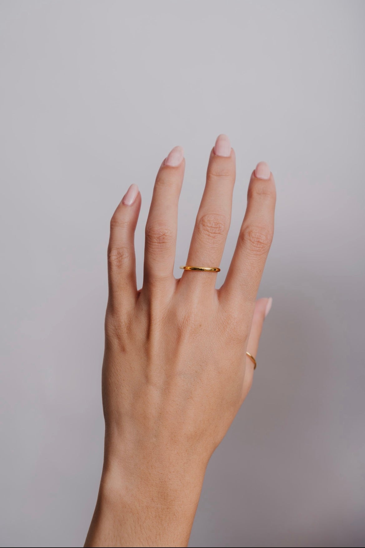 Glossy stacking ring