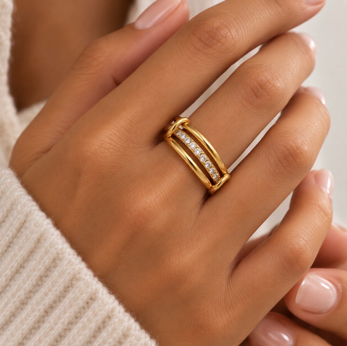 Radiance multi layered ring