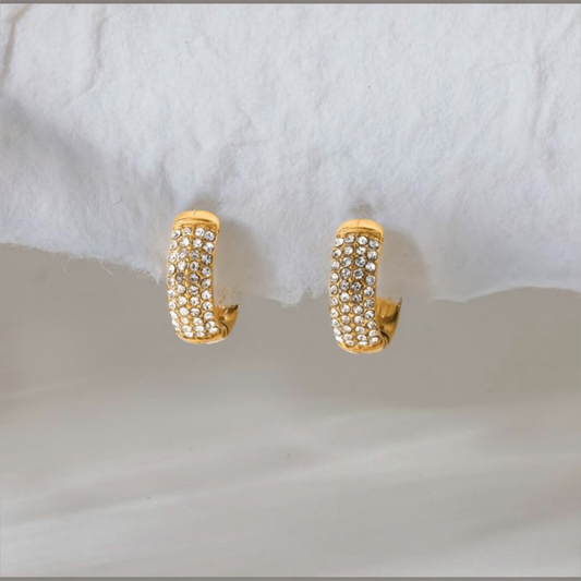 Cz encrusted Huggies