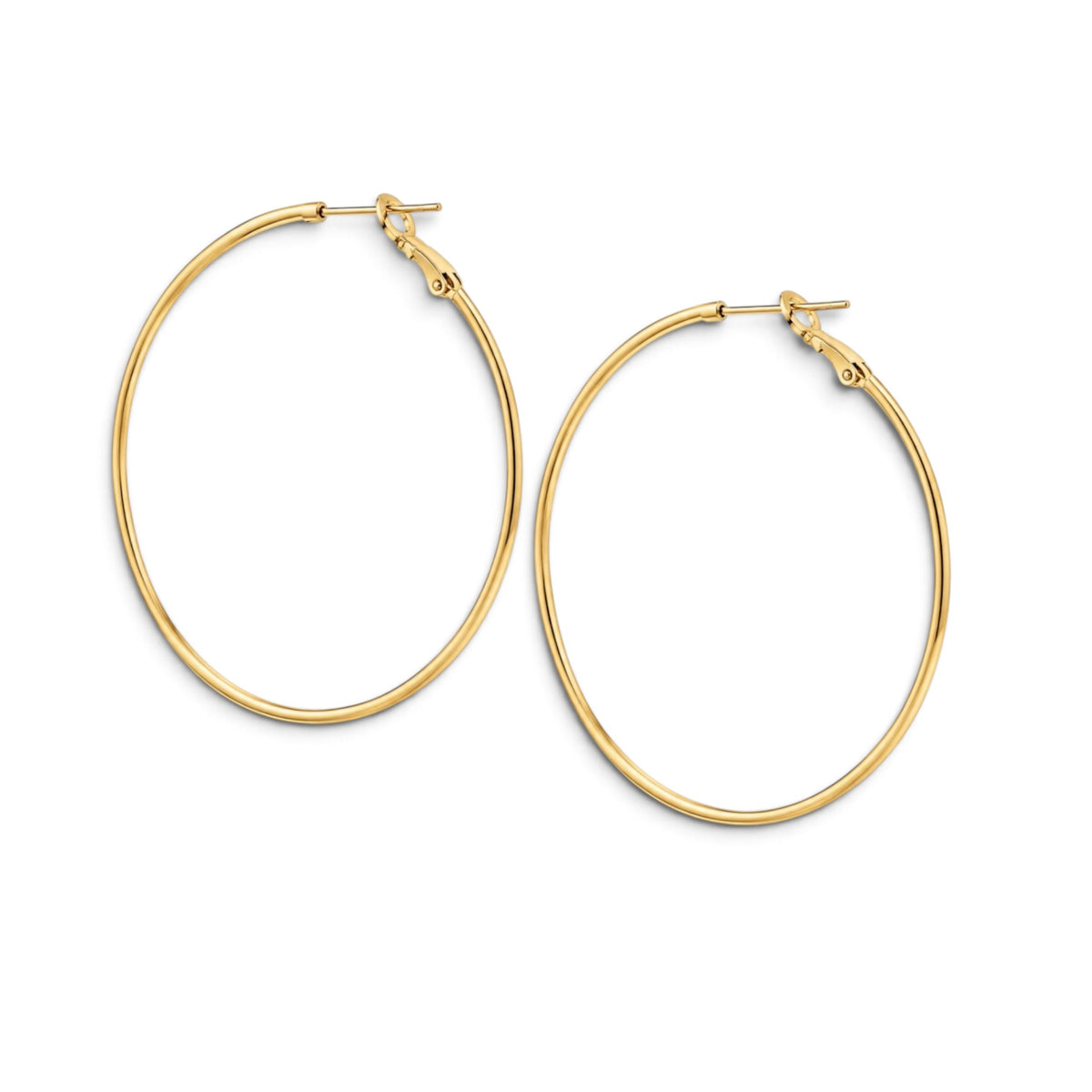 Classic large gold hoop